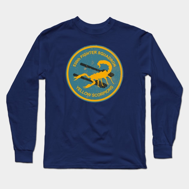 WW2 530th Fighter Squadron (distressed) Long Sleeve T-Shirt by TCP